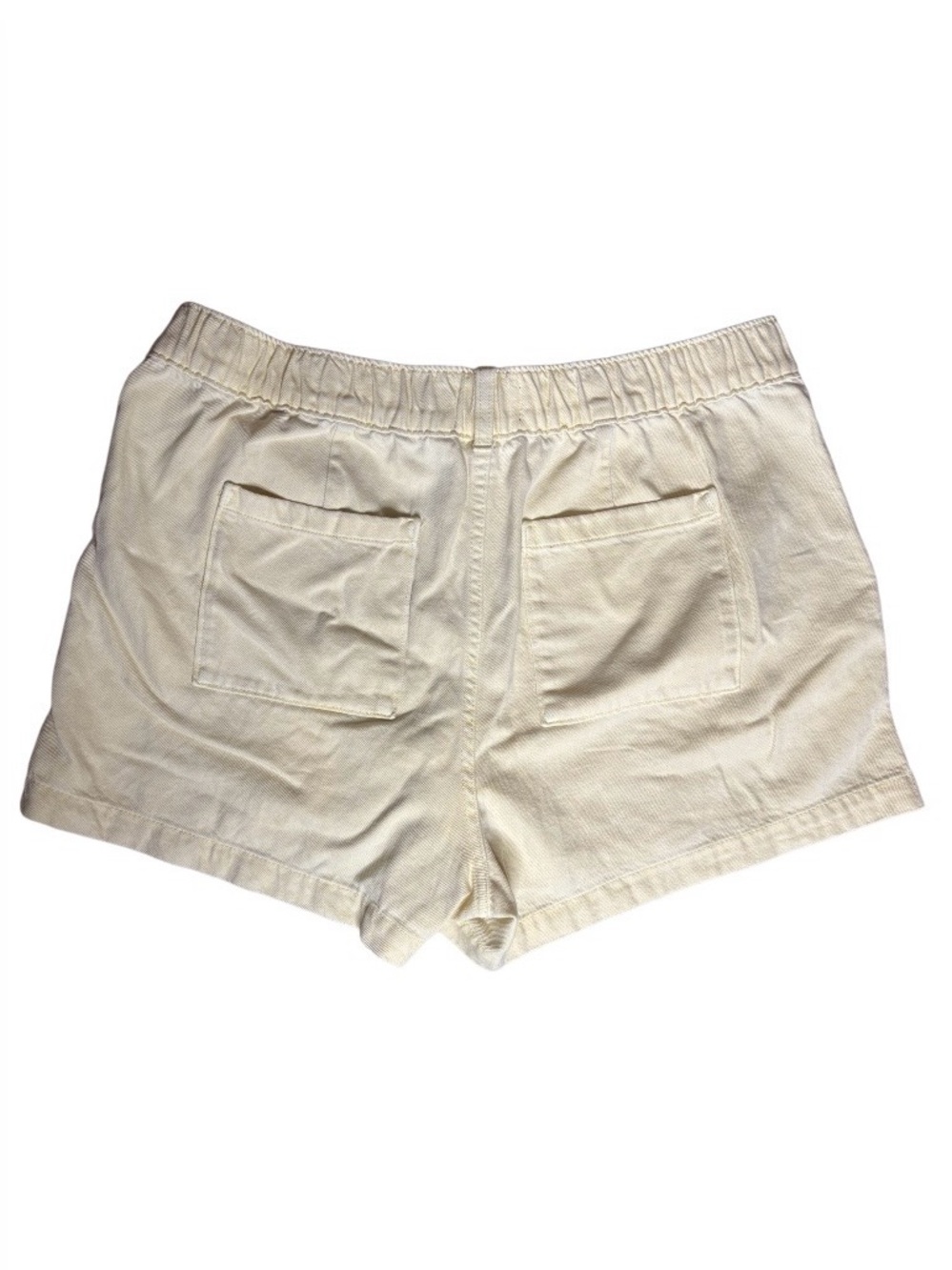 GAP Denim UltraSoft Denim Shorts Vanilla Pudding Yellow XL Cotton Lyocell Casual - Picture 6 of 6